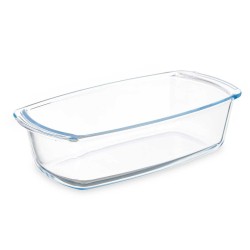 Kochschüssel Vivalto T12-18 Durchsichtig Borosilikatglas 1,6 L 27 x 7,2 x 14 cm Mit Griffen (12 Stück)