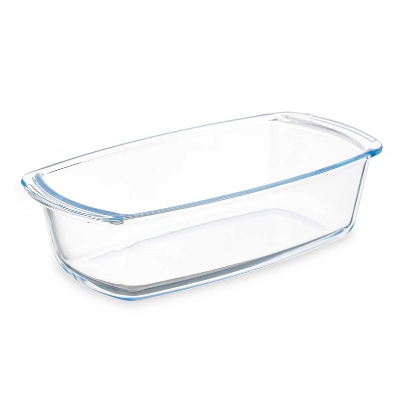 Plat à Gratin Vivalto T12-18 Transparent Verre Borosilicaté 1,6 L 27 x 7,2 x 14 cm Avec des poignées (12 Unités)