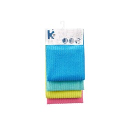 Set of Cloths Blue Green Pink Turquoise 40 x 60 cm (12 Units)