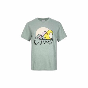 Damen Kurzarm-T-Shirt O'Neill Luano Graphic Hellgrau