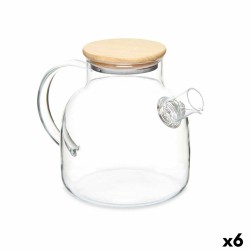 Filterkanne für Tee Vivalto SW8328-1200ML Bambus Borosilikatglas 1,2 L 22 x 16 x 14 cm (6 Stück)