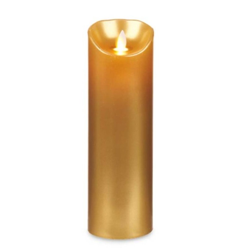 LED Candle Acorde L-Y8025-YBH-O Golden 8 x 8 x 25 cm (12 Units)