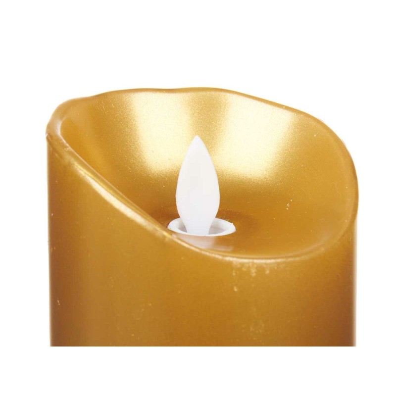 LED Candle Acorde L-Y8025-YBH-O Golden 8 x 8 x 25 cm (12 Units)