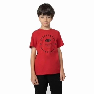 Children’s Short Sleeve T-Shirt 4F M294 Red