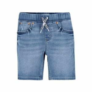 Kinder Shorts Levi's Skinny Dobby Stahlblau