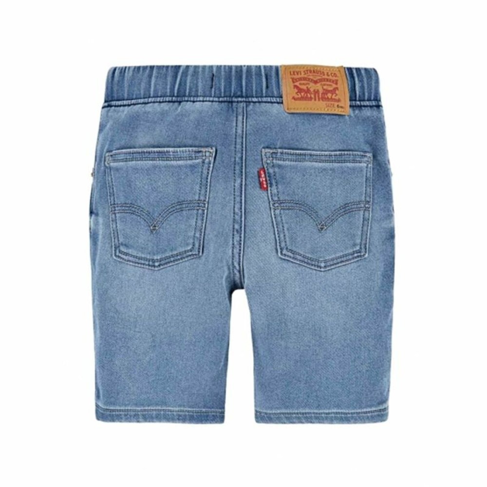 Kinder Shorts Levi's Skinny Dobby Stahlblau