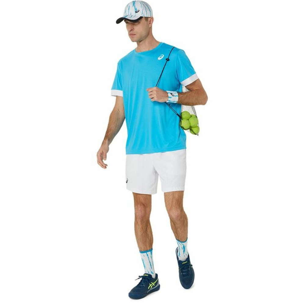 Maillot de Corps de Sport à Manches Coupe Asics Court Ss Top Bleu ciel Tennis