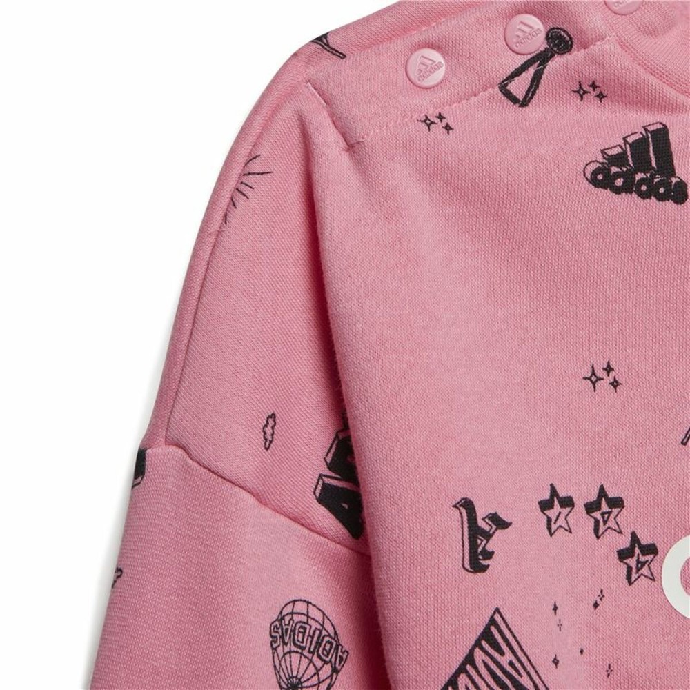 Children’s Tracksuit Adidas I Bluv Q3 Cset Salmon