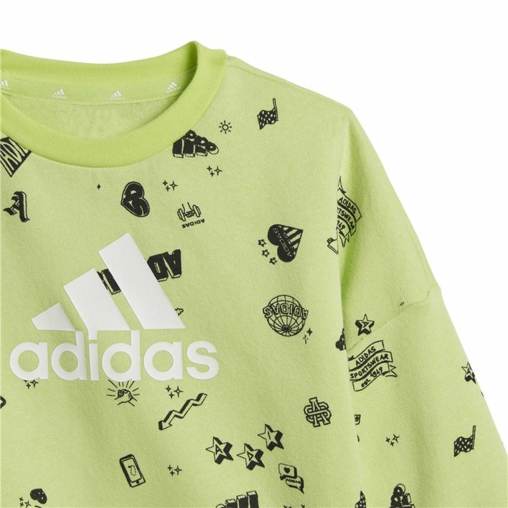 Kinder-Trainingsanzug Adidas I Bluv Q3 Cset grün