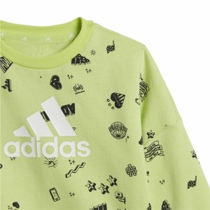 Kinder-Trainingsanzug Adidas I Bluv Q3 Cset grün