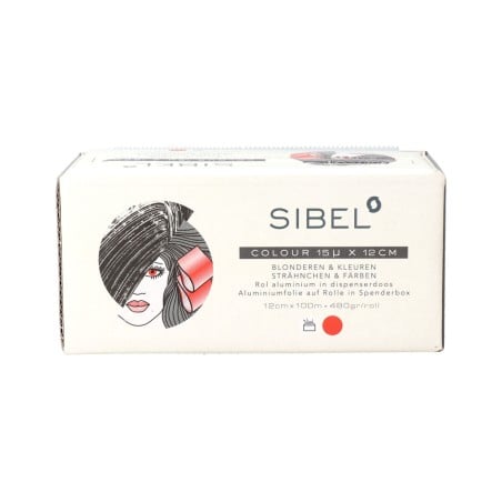 Feuille d’aluminium Sinelco Sibel High Coiffure et esthétique 15 x 12 x 100 cm Rouge