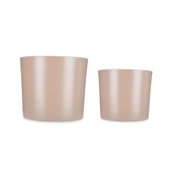 Set de pots Ibergarden CILINDRO-22-27-BE Beige Argile Ø 22 cm Ø 27 cm 22 x 22 x 19 cm 27 x 27 x 23 cm 2 Pièces