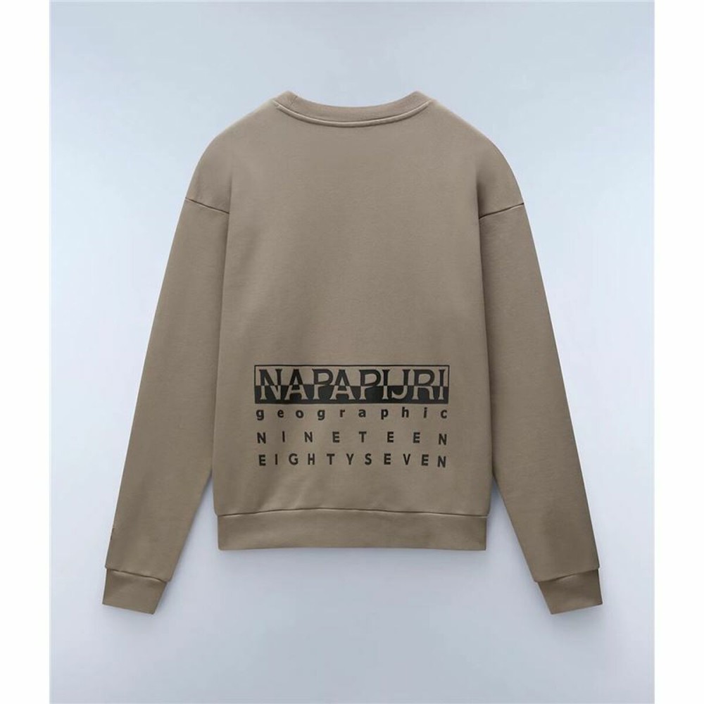 Men’s Sweatshirt without Hood Napapijri B-Premium C Beige Brindle 2