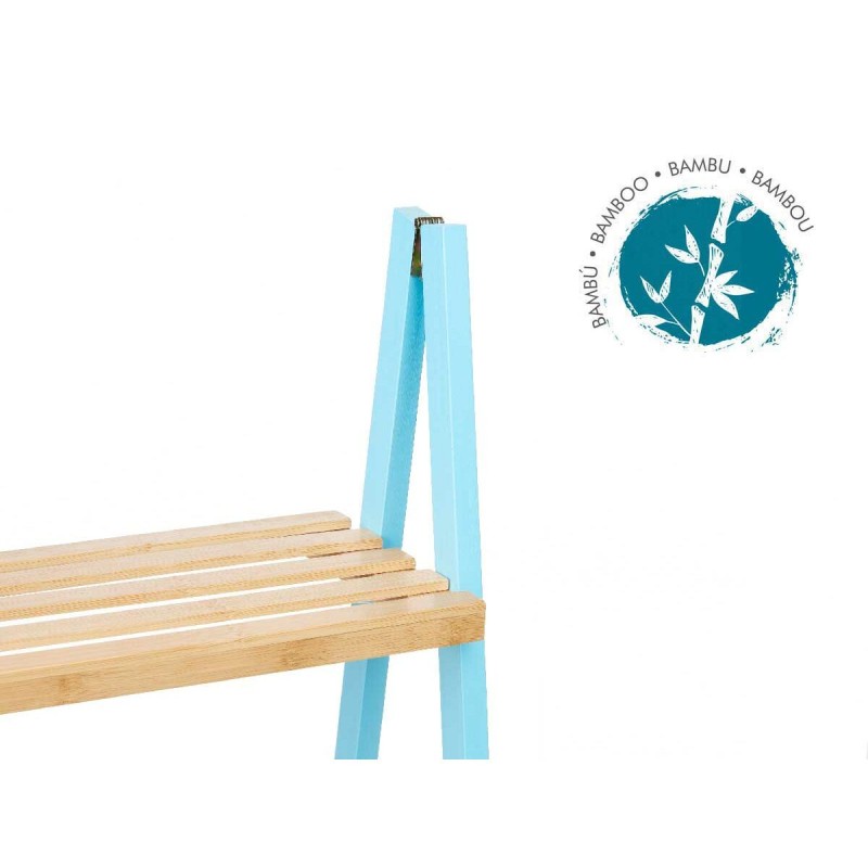 Bathroom Shelves Berilo WR5504-3-433 Blue Natural 40,3 x 81,5 x 30 cm