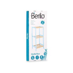 Bathroom Shelves Berilo WR5503-3-467 Blue Natural 35 x 30 x 70 cm