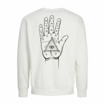 Herren Sweater ohne Kapuze Jack & Jones Jjmystic Weiß Braun