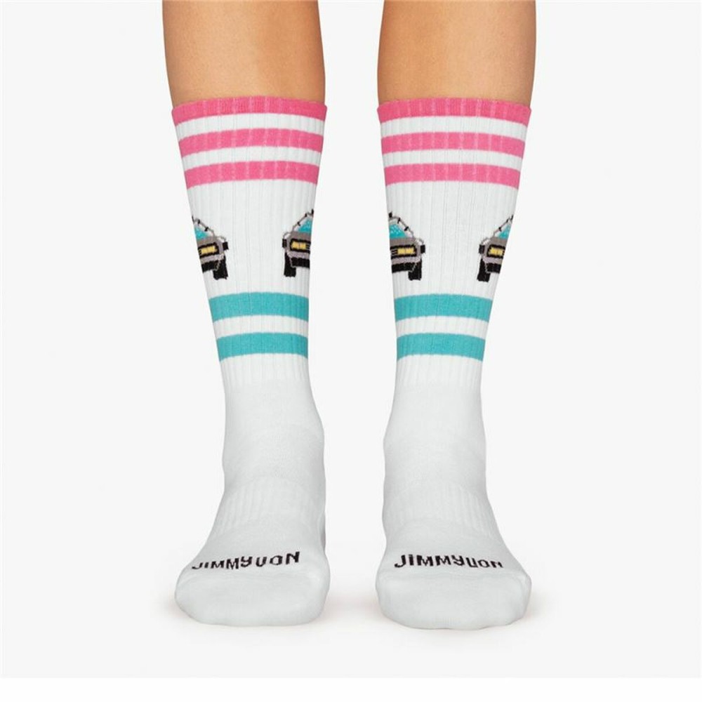 Sports Socks Jimmy Lion Athletic Delorean White