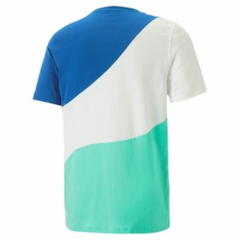 Herren Kurzarm-T-Shirt Puma Power Cat Blau