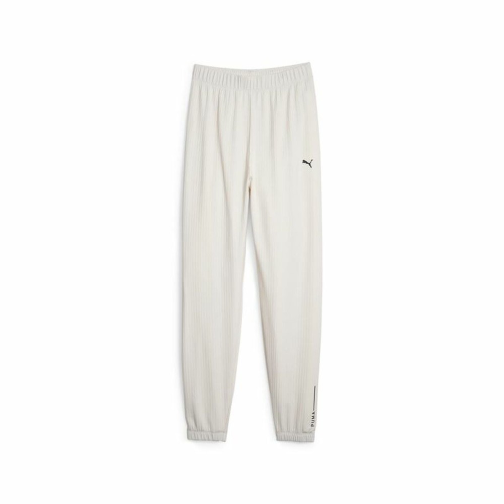 Long Sports Trousers Puma Studio Unwind White Lady