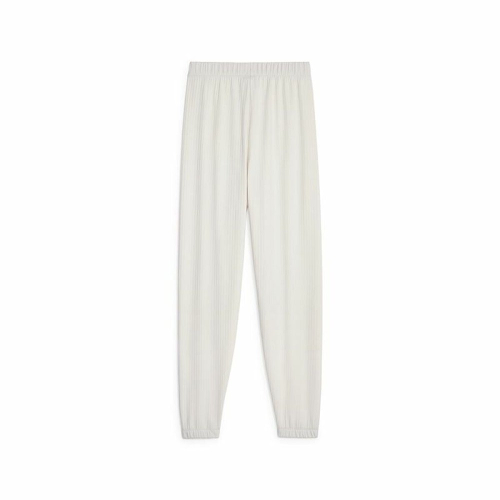 Long Sports Trousers Puma Studio Unwind White Lady