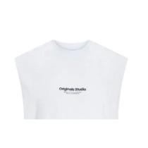 Maillot de Corps sans Manches pour Homme Jack & Jones Jovesterbro Blanc