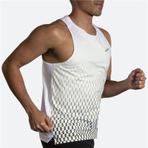 Maillot de Corps sans Manches pour Homme Brooks Atmosphere Blanc