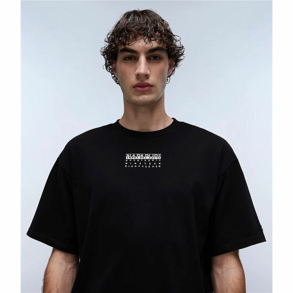 Men’s Short Sleeve T-Shirt Napapijri S-Premium Ss Black