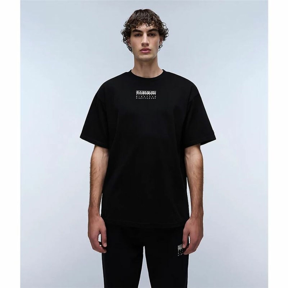 Men’s Short Sleeve T-Shirt Napapijri S-Premium Ss Black