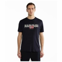 Herren Kurzarm-T-Shirt Napapijri Schwarz