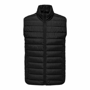 Men's Sports Gilet Only & Sons brody Quilt Black