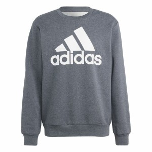 Men’s Sweatshirt without Hood Adidas Bl Fl Grey