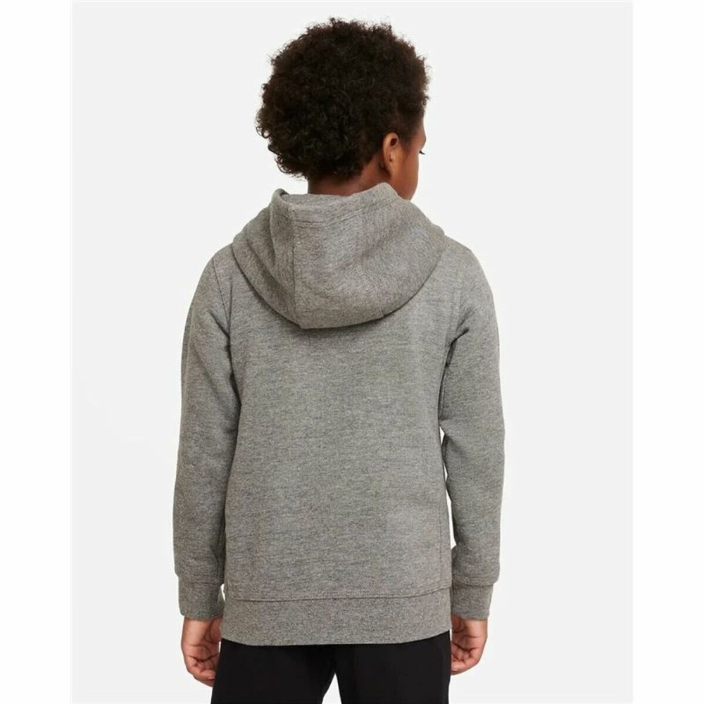 Sweat à capuche enfant Nike Club Hbr Gris