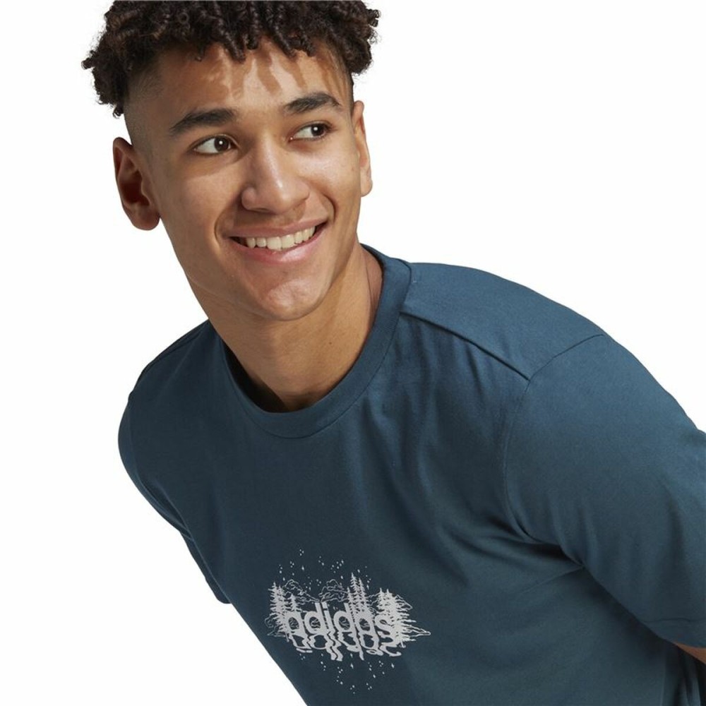 T-shirt Adidas Myst Linear Blue (M)