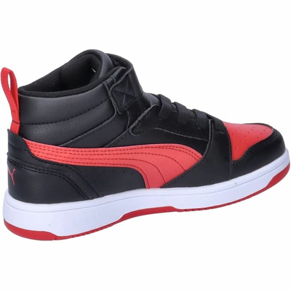 Kinder Sportschuhe Puma Rebound V6 Mid Schwarz Rot