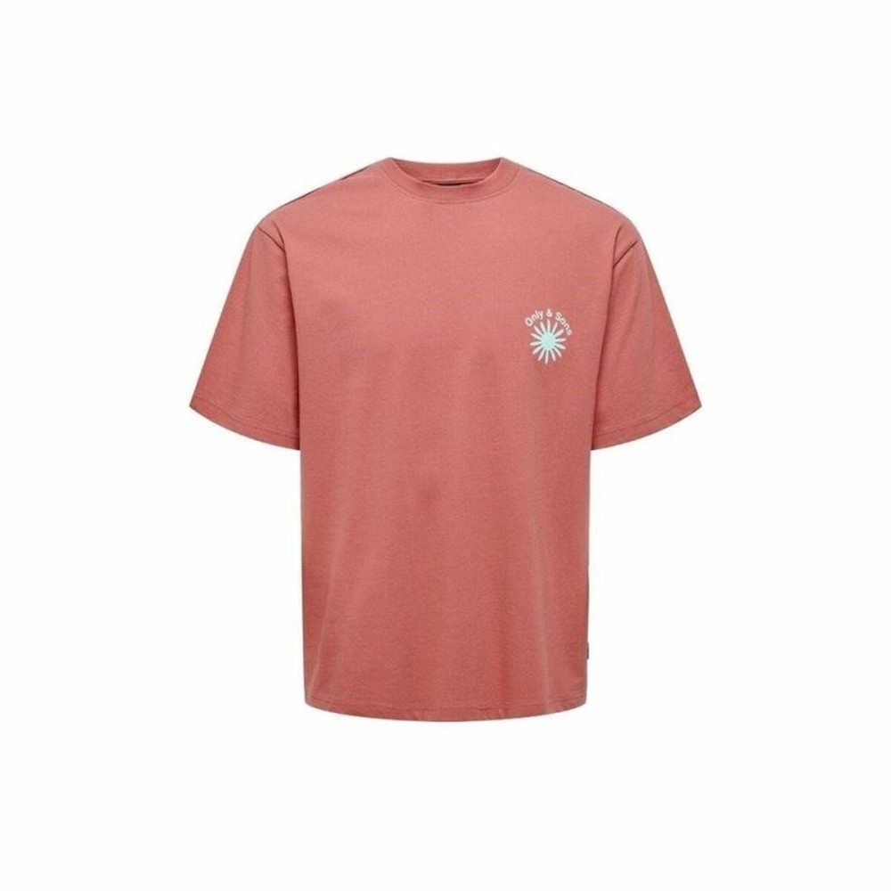 Men’s Short Sleeve T-Shirt Only & Sons Onskasen Rlx Salmon