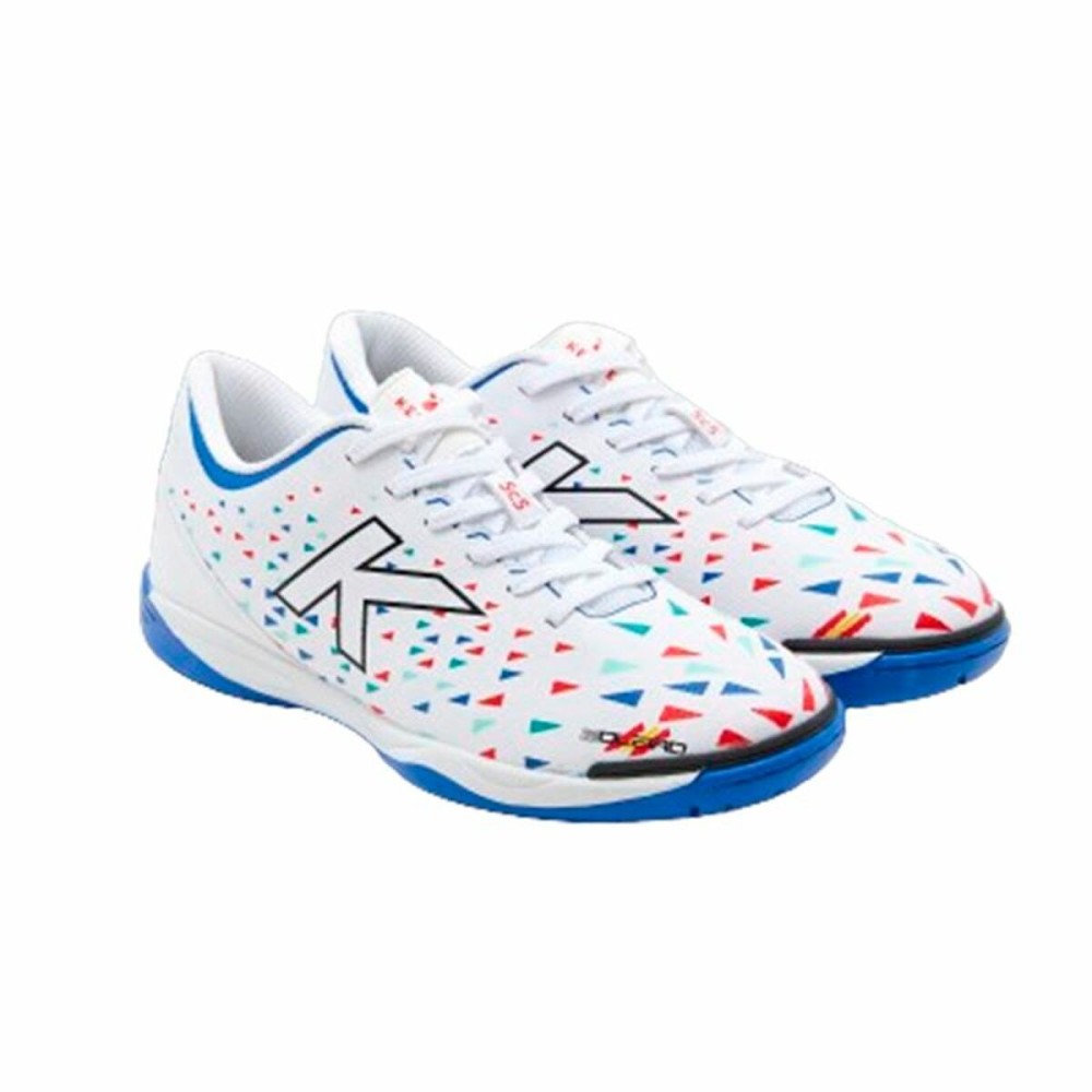 Adult's Indoor Football Shoes Kelme Goleiro White Unisex