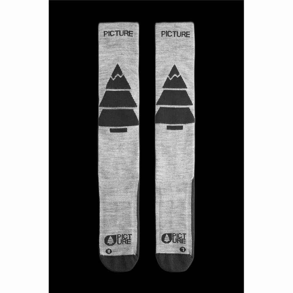 Sportsocken Picture Wooling Ski Schwarz/Grau Dunkelgrau
