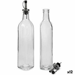 Oil and Vinegar Set Vivalto WJ6079-L Transparent Glass Crystal 2 x 50 ml 5,7 x 29,5 x 5,7 cm (12 Units)