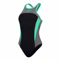Women’s Bathing Costume Speedo High Neck Splice Cross Green