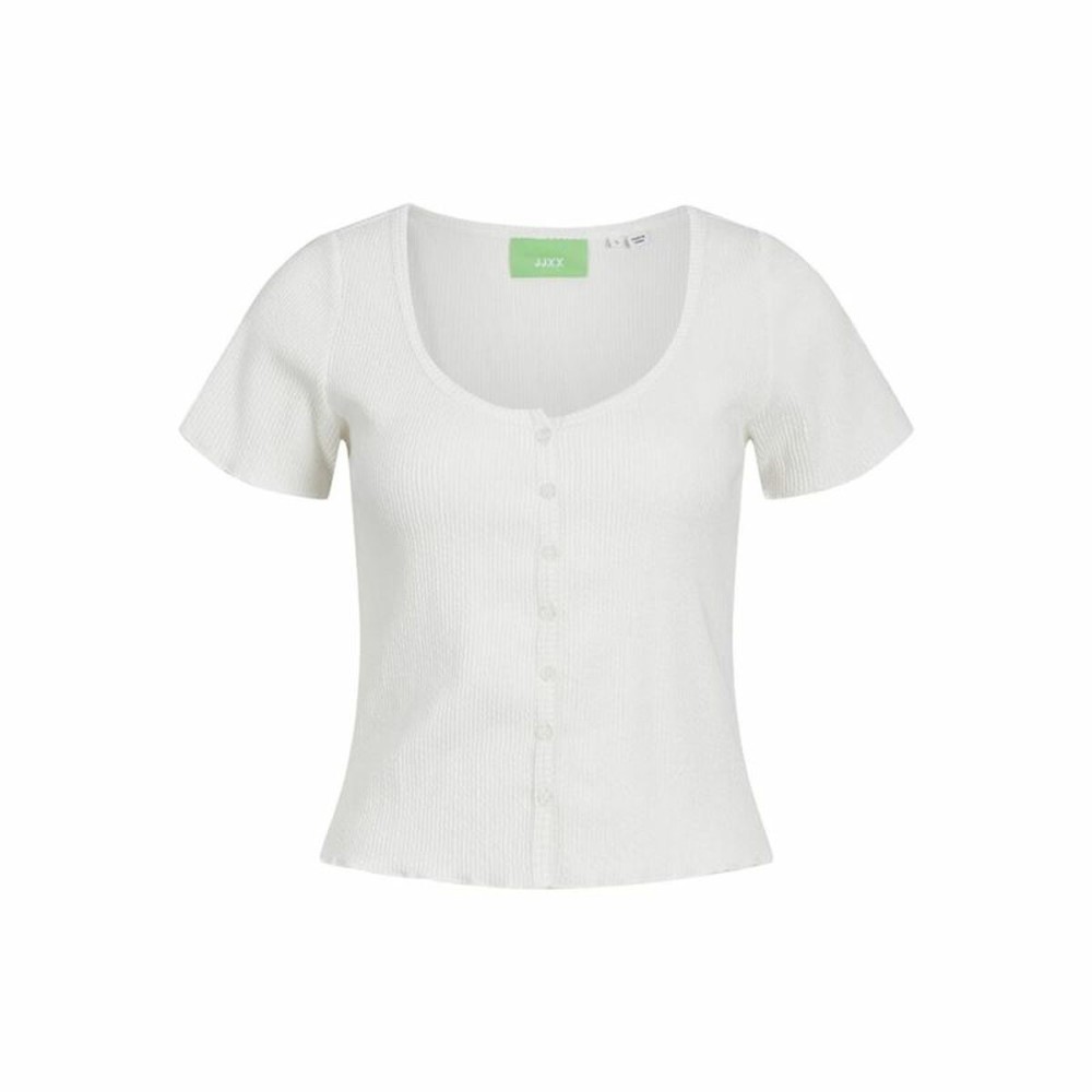 Damen Kurzarm-T-Shirt Jack & Jones Jxlucinda Str Ss Weiß