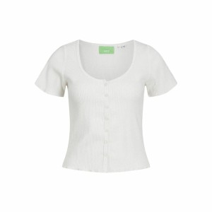 T-shirt à manches courtes femme Jack & Jones Jxlucinda Str Ss Blanc