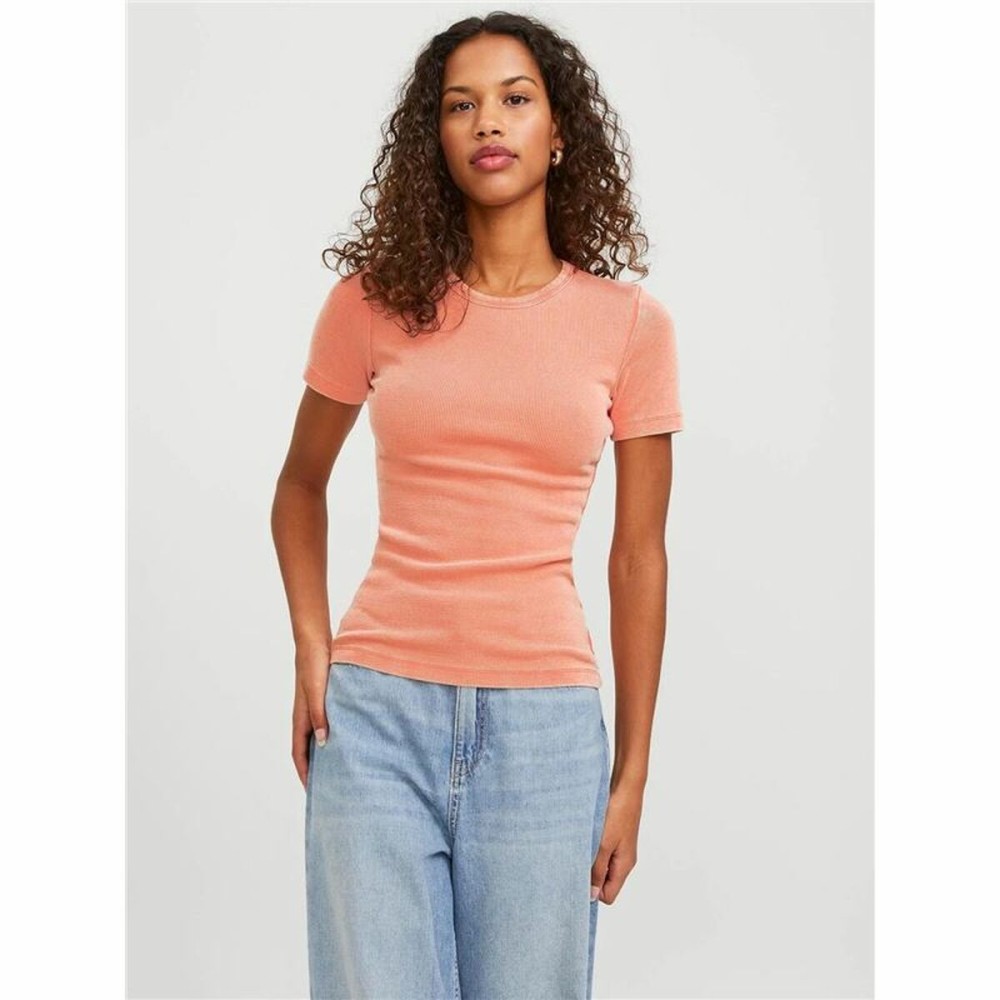 Damen Kurzarm-T-Shirt Jack & Jones Jxfrankie Wash Ss Koralle