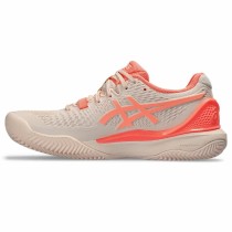 Tennisschuhe für Frauen Asics Gel-Resolution 9 Clay Lachsfarben