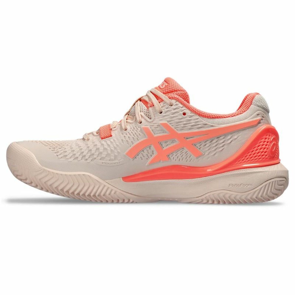 Tennisschuhe für Frauen Asics Gel-Resolution 9 Clay Lachsfarben