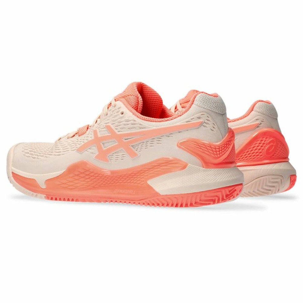 Tennisschuhe für Frauen Asics Gel-Resolution 9 Clay Lachsfarben