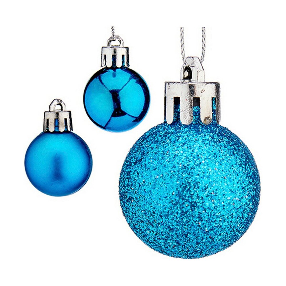Set of Christmas balls Krist+ K1912474-2 Blue Plastic Ø 3 cm (12 Units)