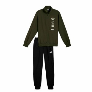 Jogginghose für Erwachsene Puma Woven Graphic Suit Cl grün Herren