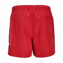 Maillot de bain Enfant Jack & Jones Double Logo Ly Sn Mni Rouge