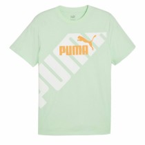 T-shirt à manches courtes homme Puma POWER Graphic Cyan