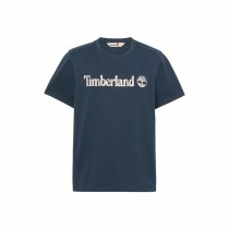 T-shirt à manches courtes homme Timberland Kennebec River Camo Linear Logo Bleu